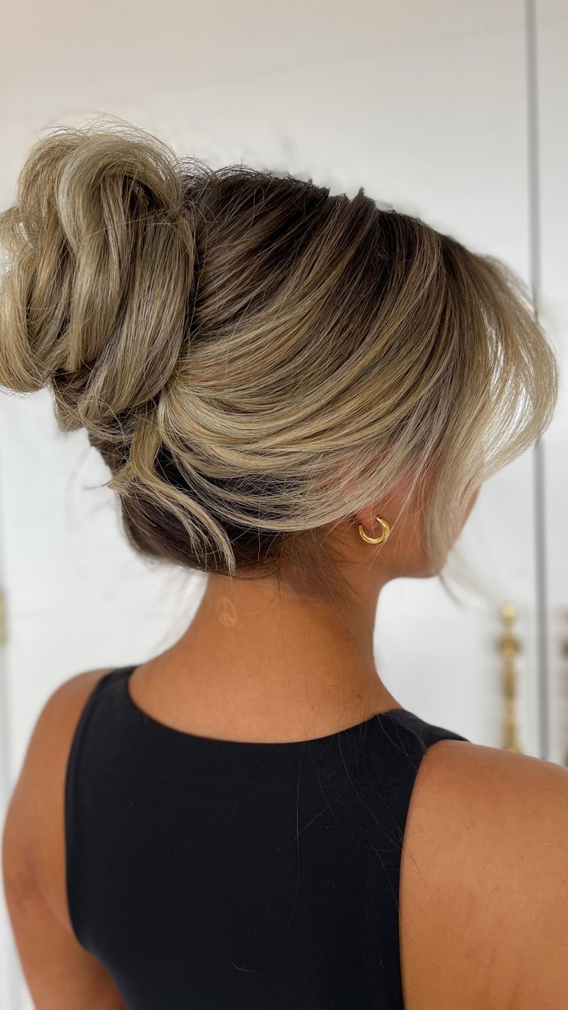 Air-dry in a loose bun
