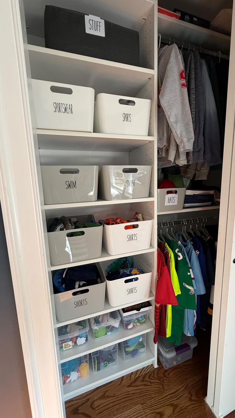 Labeled Bins: Corral Small Items