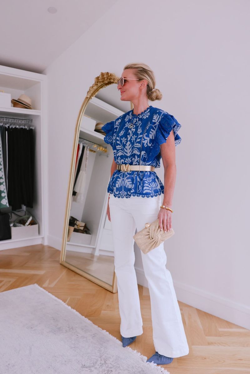 Bootcut White Jeans