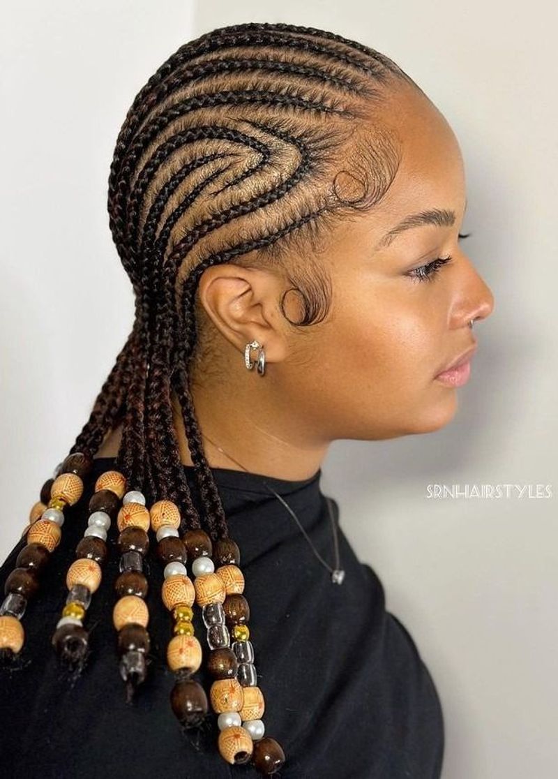 Cornrows With Designs