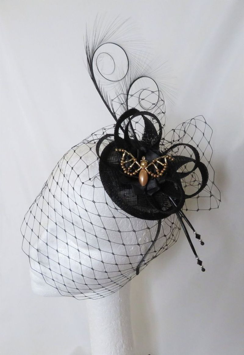 Feathered Disc Fascinator