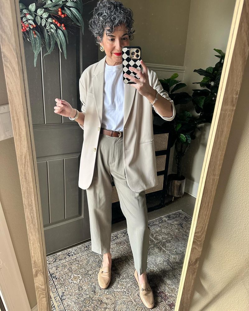 White Sneakers & Blazer Magic