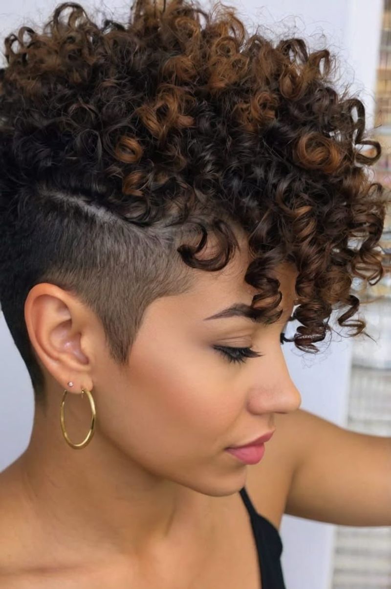 Curly Top with Undercut