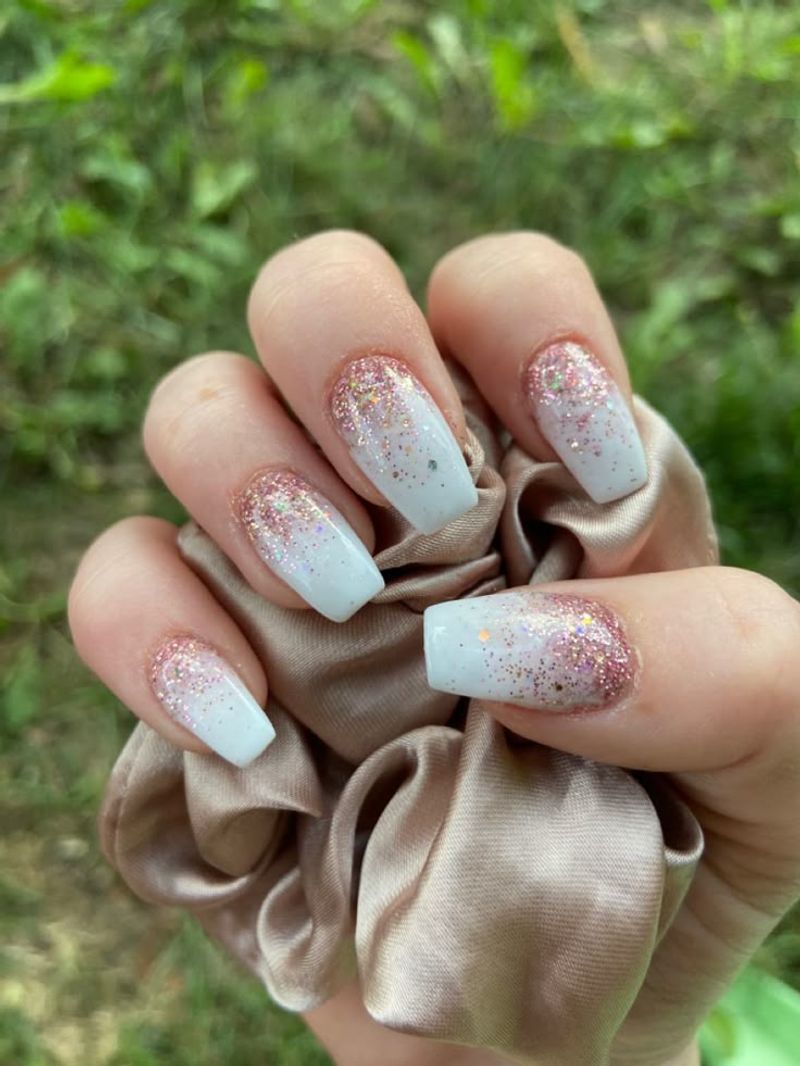 Rose Gold Glitter Fade