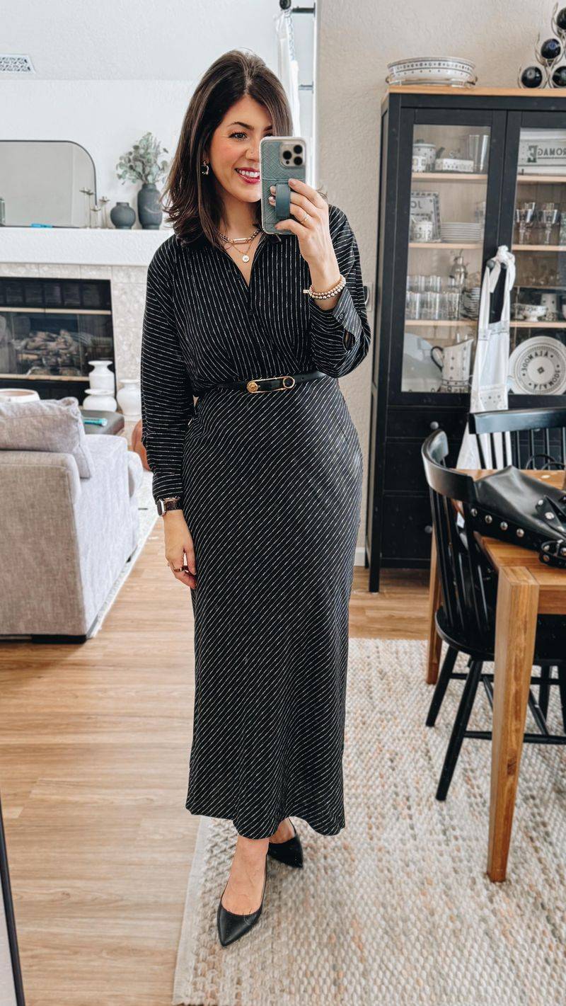 Midi Dress With Loafers