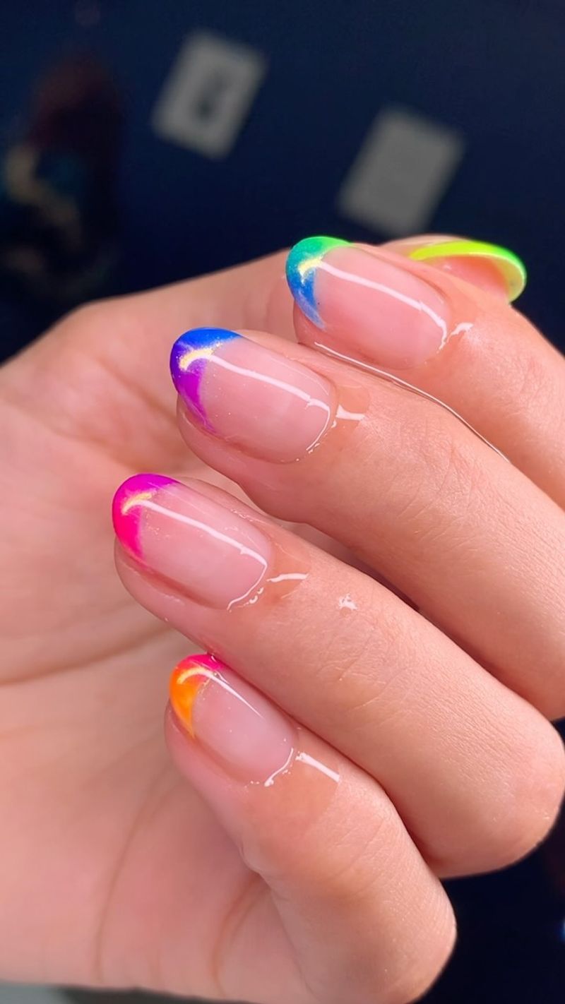 Colorful French Tips