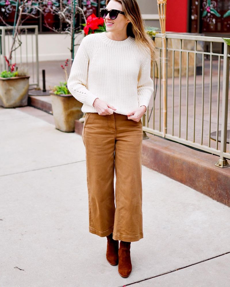 Knit Dress With Belt And Ankle Boots