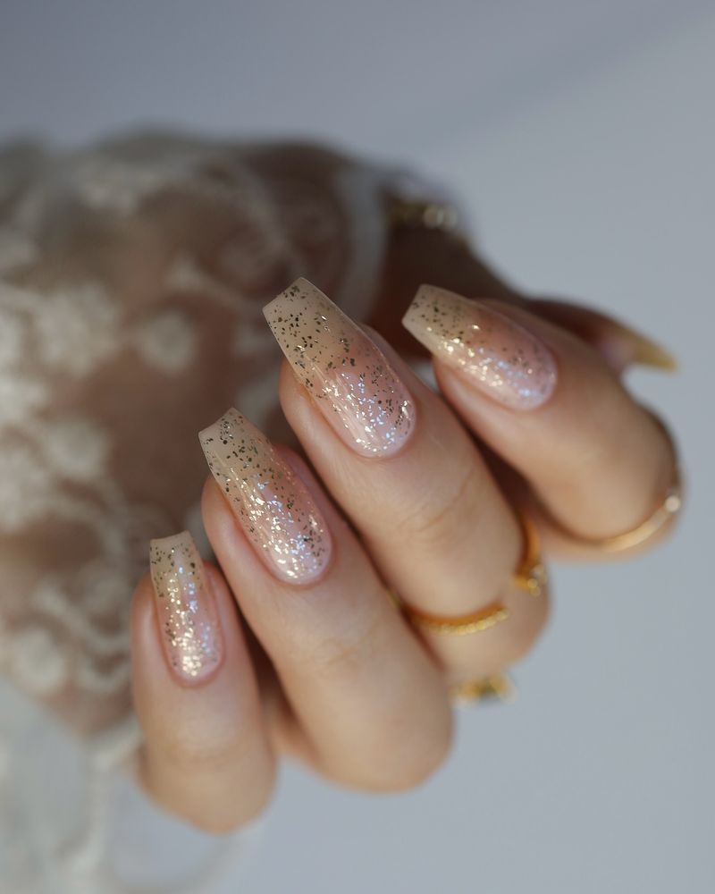 Copper Glitter Ombré