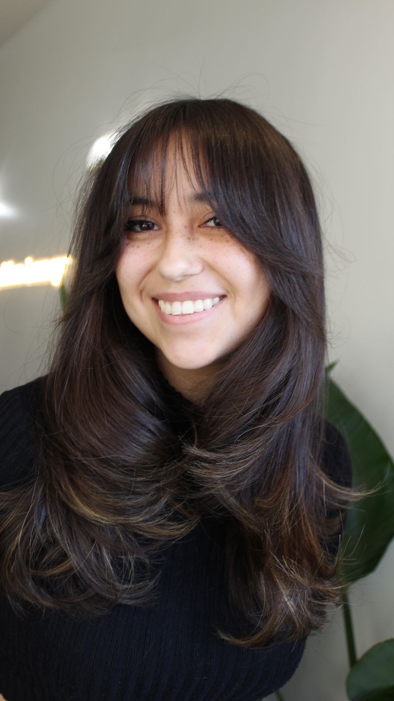 Long Layers with Wispy Fringe