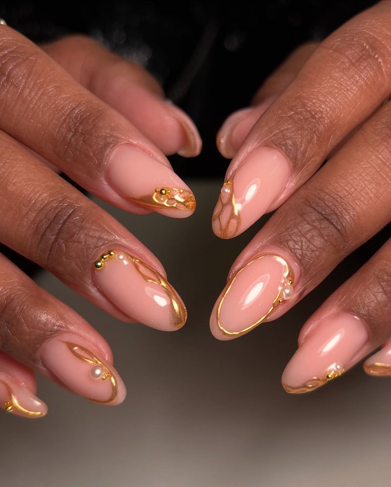 Glossy Neutral with Gold Foil