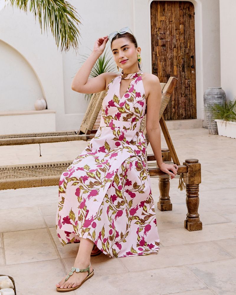 Midi Dress & Espadrilles Ensemble