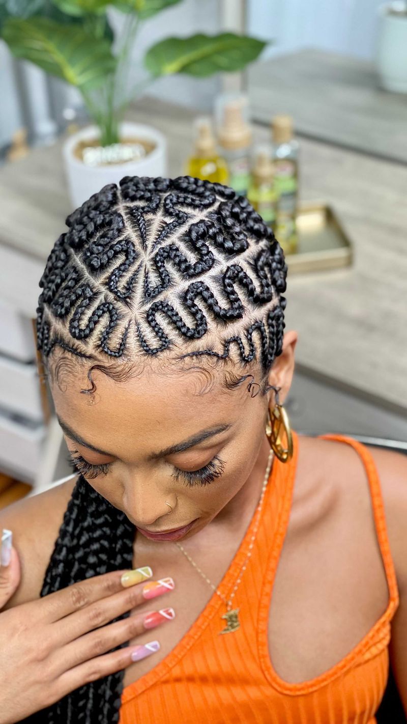 Cornrows with Beads