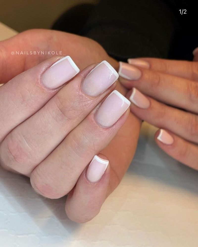 Micro French Manicure for Understated Class
