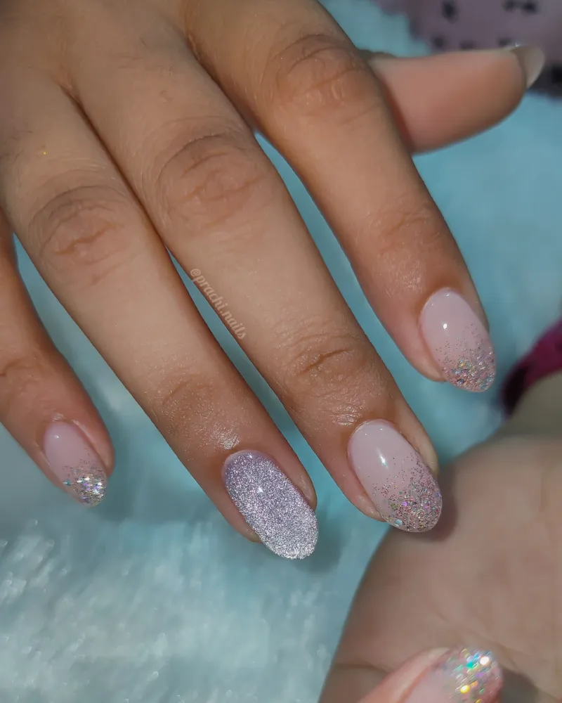Silver Stripes Over Neutral Base