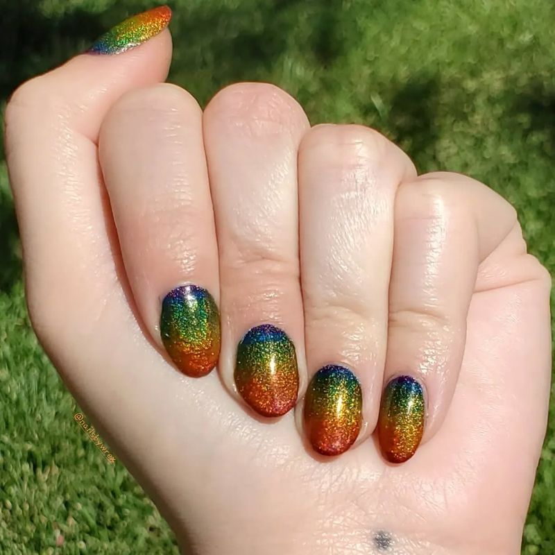 Rainbow Glitter Fade