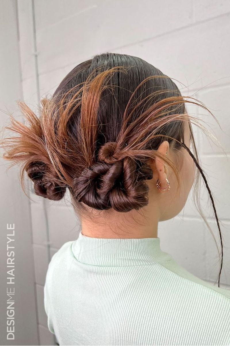 Messy Buns with Headbands
