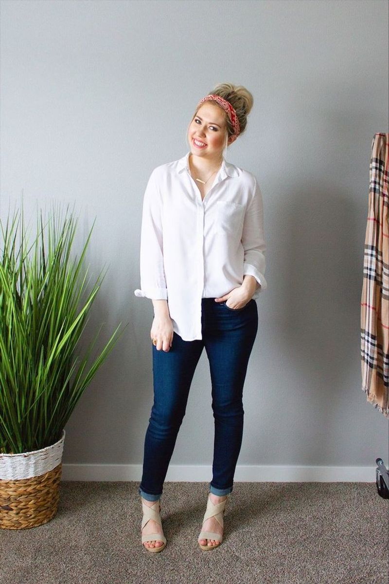 Tucked-In Tops Define Your Waistline