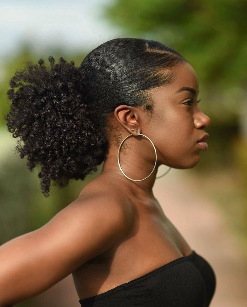 Afro Puff Ponytail