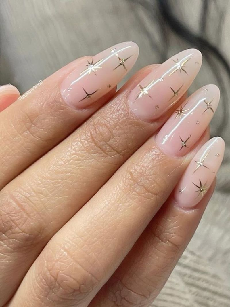 Clear Base with White Stars