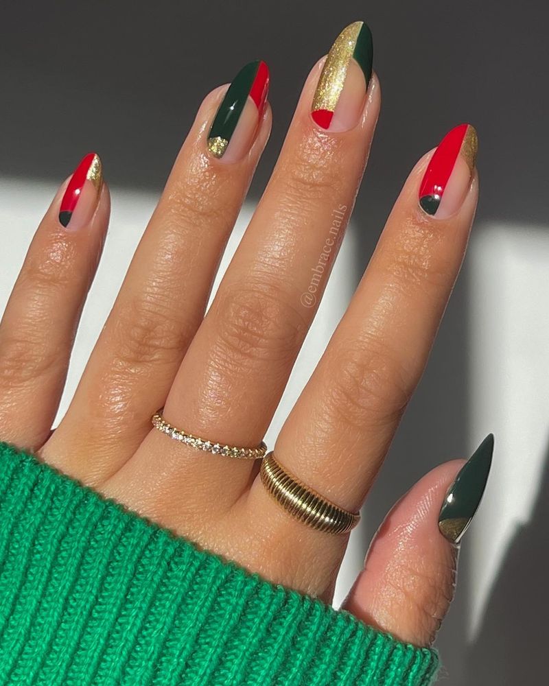 Glitter Half-Moon Cuticles
