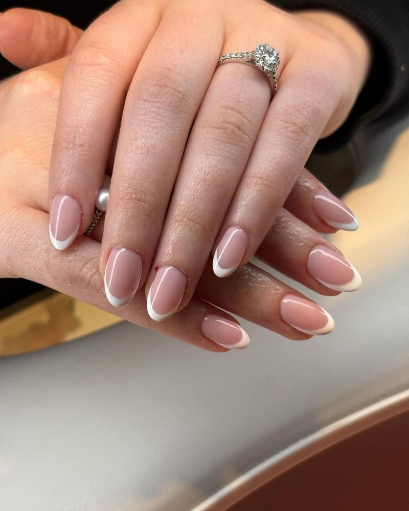 Colored French Tips for Subtle Personality