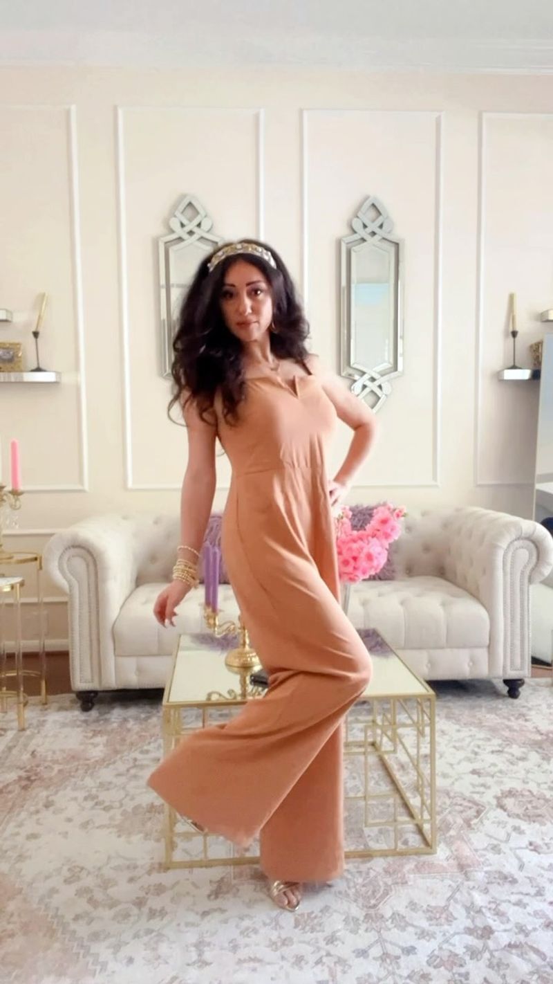 Sleeveless Jumpsuit & Strappy Heels Pairing