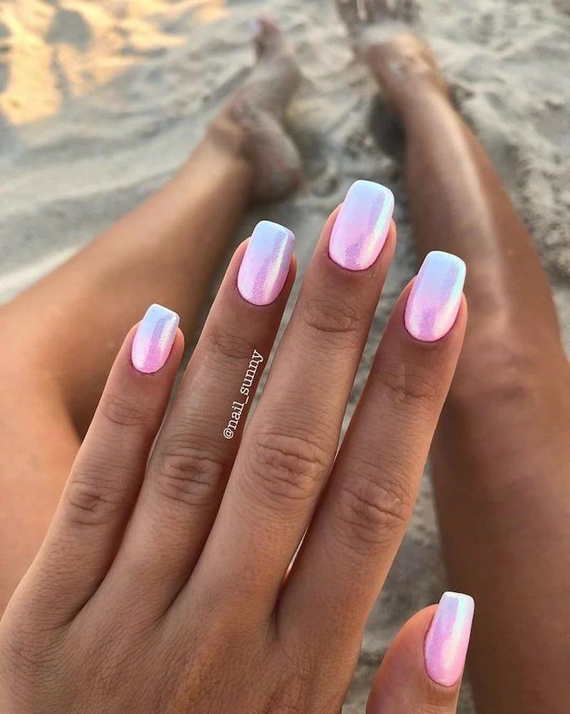 Peach Chrome Ombré