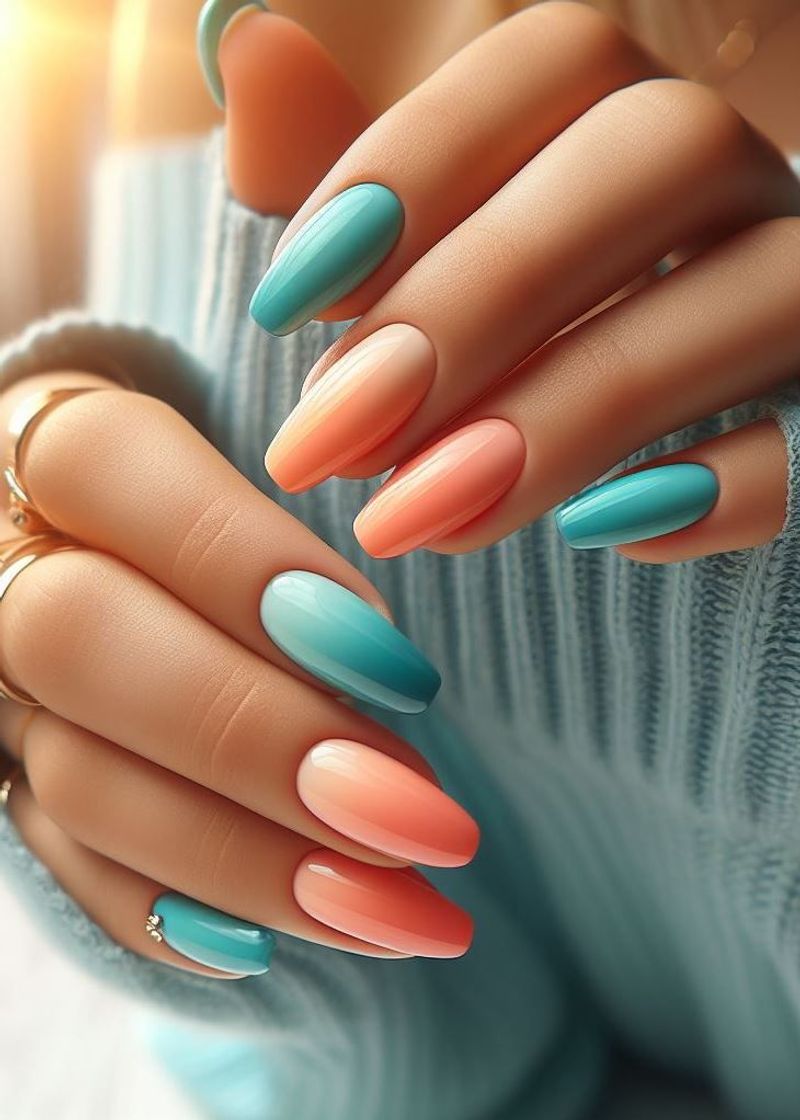 Ombré Coral Fade