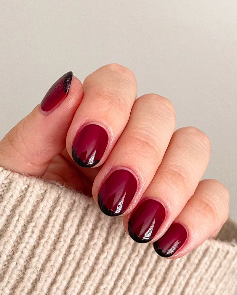 Matte Finish French Manicure for Modern Sophistication