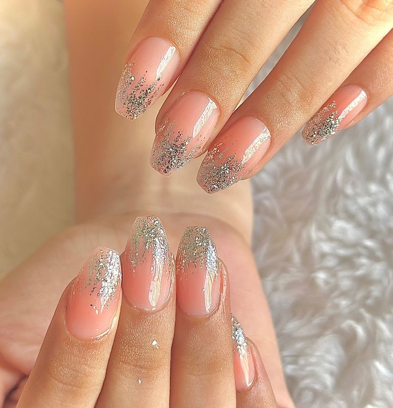 Silver Ombré Sparkle