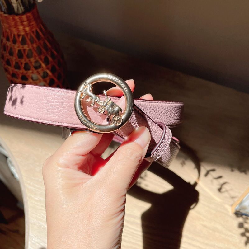 Blush-Toned Leather Belts