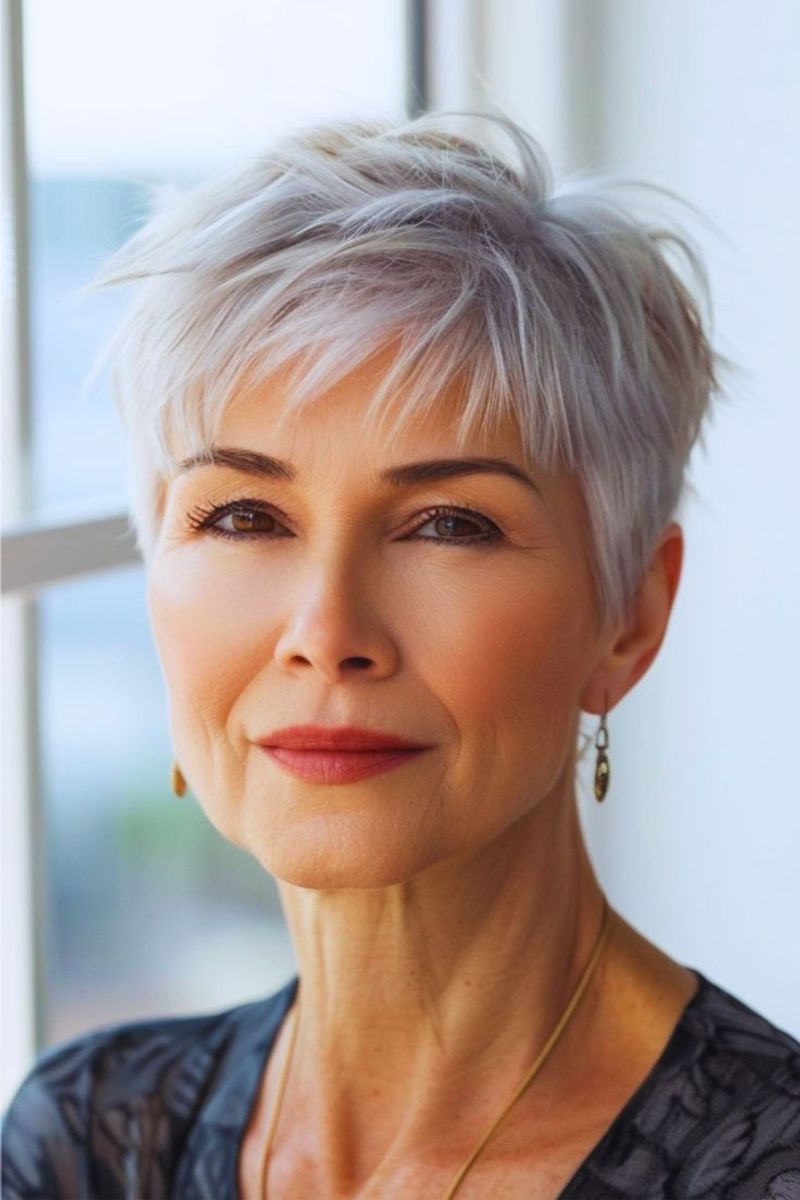 Choppy Pixie With Textured Fringe