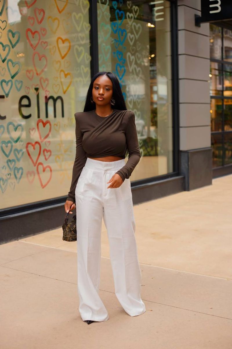 Wide-Leg Trousers & Silk Cami Duo